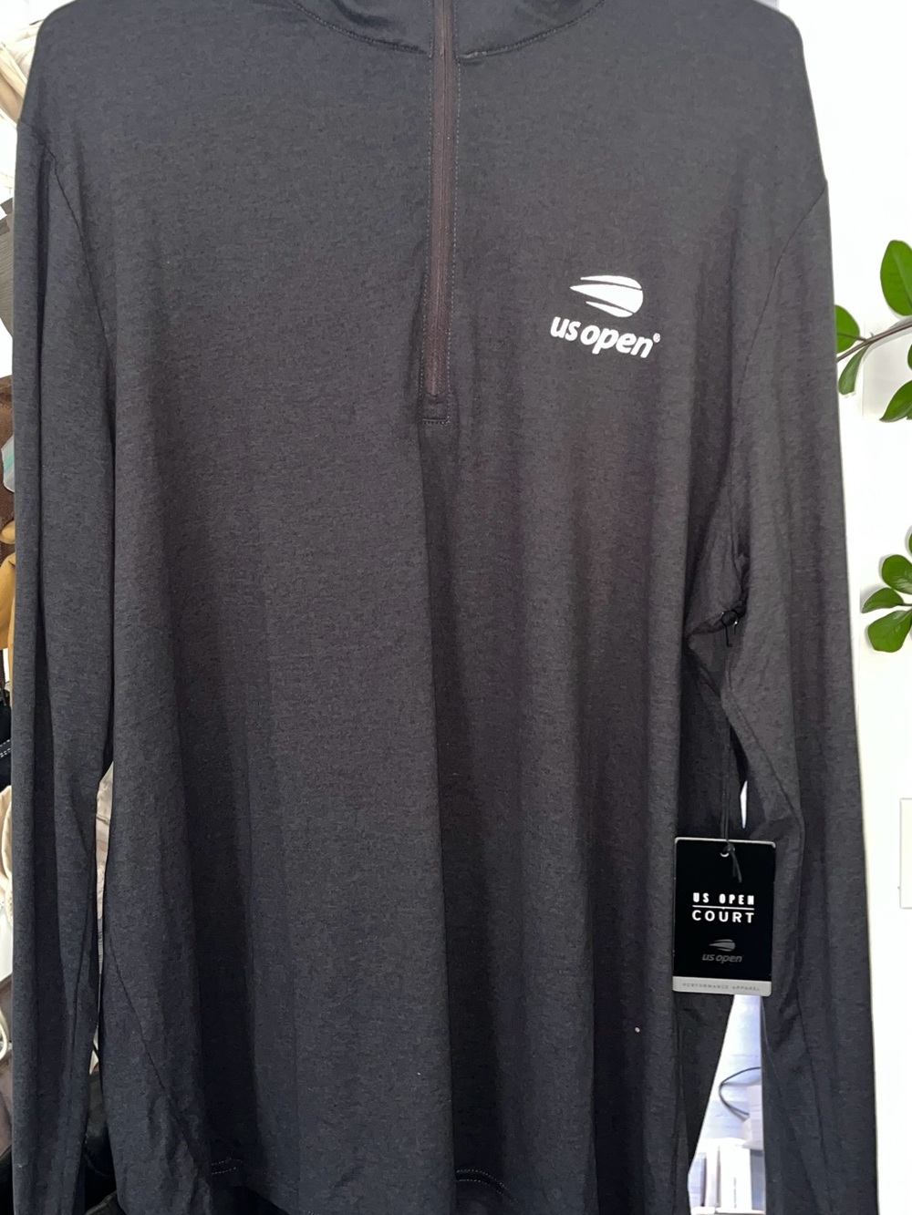 2026 US Open Men's Black Long-Sleeve Quarter-Zip Pullover (XL, NWT)